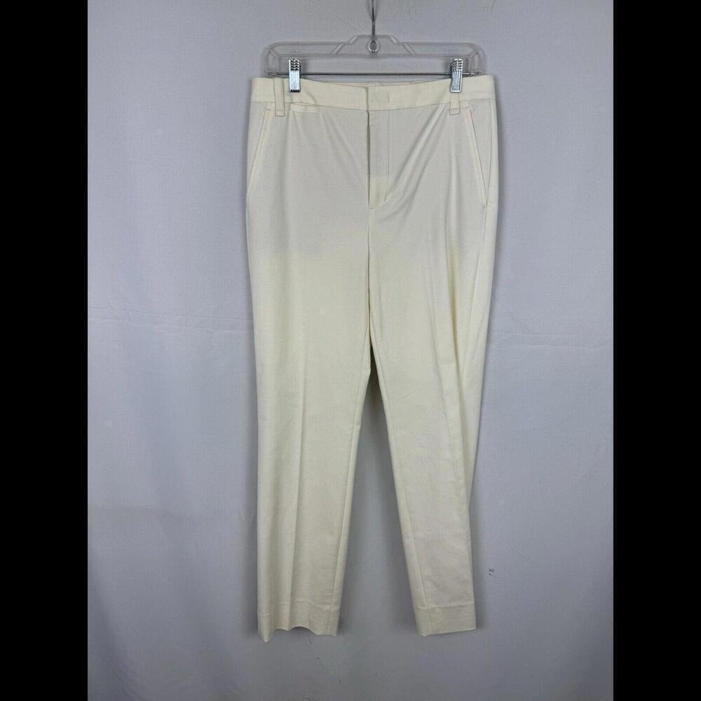 Vince Slim Fit Trousers Ivory Size 6 US, 30x28.5